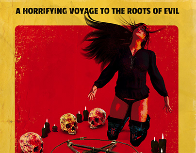 The Satanist 70's Exploitation Horror poster template