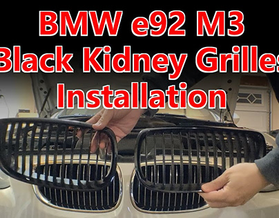 BMW E92 M3 Front grilles installation