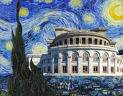 Van Gogh in Armenia (collage)