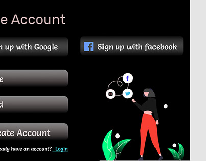 signup/signin page
