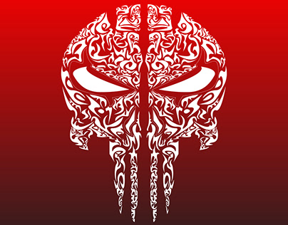Abstract Skull Of Punisher