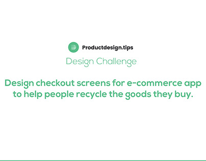 Checkout screens to help users Recycle