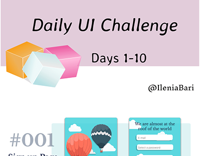 Daily UI Challenge 1-10