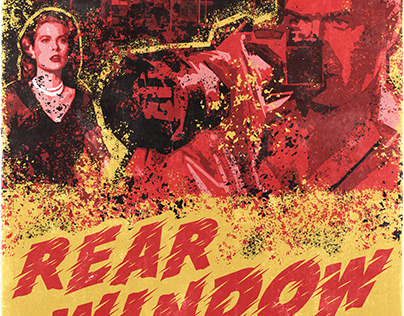 Alfred Hitchock's 'Rear Window' (1954) Poster