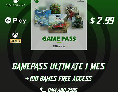 Diseño de post | Suscripción de xbox gamepass