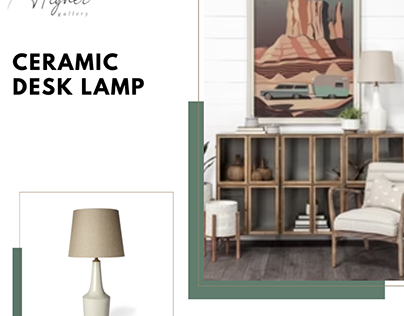 CERAMIC DESK LAMP | The Higher Gallery