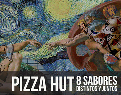 Pizza hut - 8 sabores distintos (y juntos)