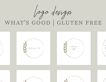 Logo Design for What's Good | Gluten Free