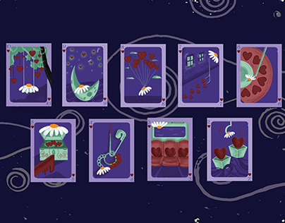 Manvi's Decklist- Playing Cards Illustration Design