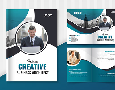 Professional Corporate Bi-Fold Brochure Design