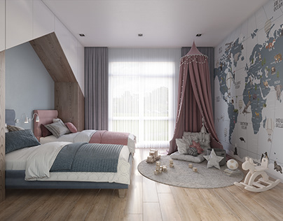 3D visualization of a children's room