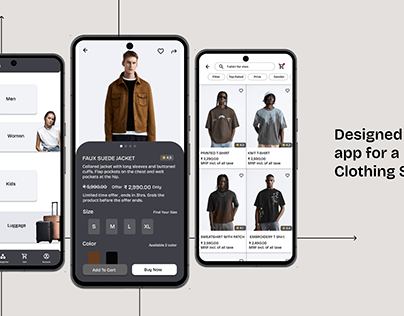 Designed an App for Clothing Store.