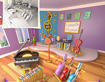 EMHE Mobile Game - Music Room Family 8