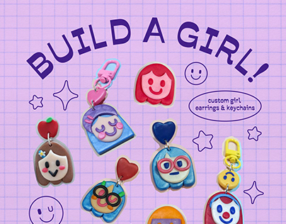 Build A Girl! Custom Girl Earrings