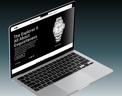 Web design for Ecommerce website of Luxury Watches
