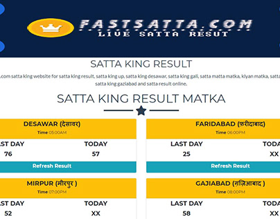 Satta King Chart 2011