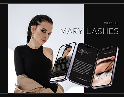 UI/UX Website for eyelash artist "Mary Lashes"
