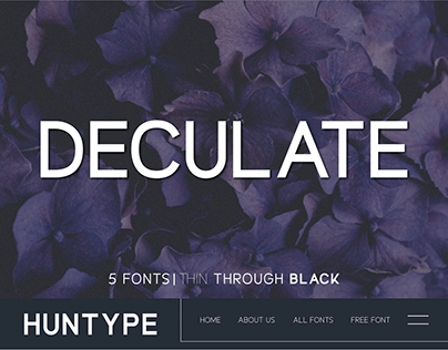 Deculate Free Font Family