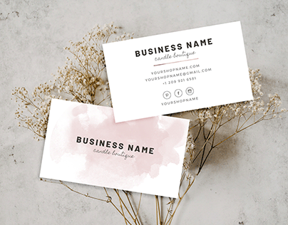 Business card design template | Minimalistic design
