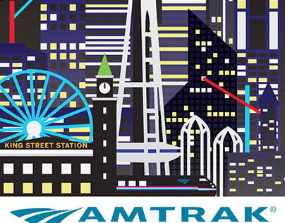 Amtrak Moving Posters