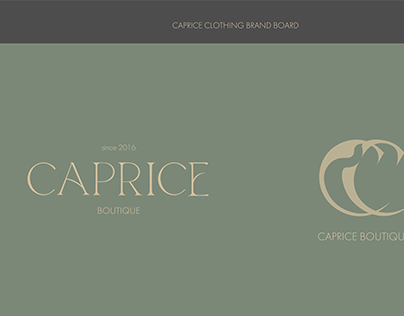 CAPRICE Boutique brand identity design