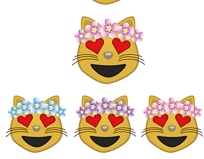 Cat emoji artwork