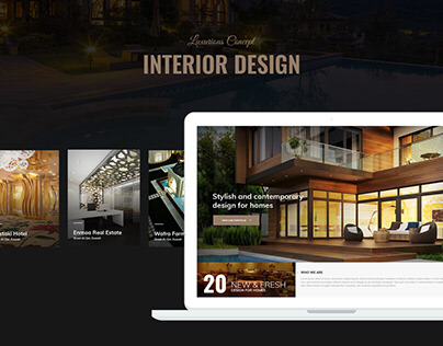 Luxurious Concept for Interior Design website