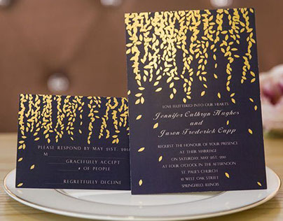 Custom Made Wedding Invitation Cards