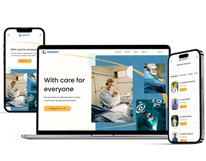 Responsive website for medical center