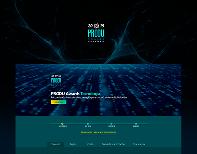 UI - UX PRODU Awards Tecnología