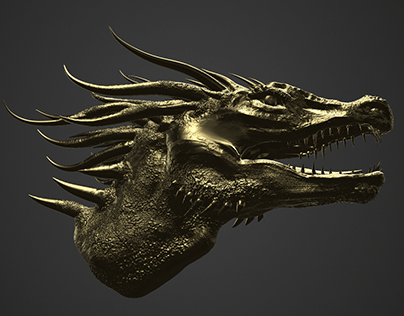 Dragon Head Sculpt 1