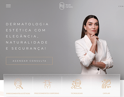 Web Site - Dra. Nicoli - Dermatologista