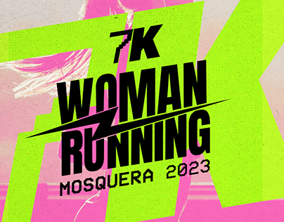 woman running 7k