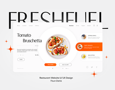 Restaurant Website Concept | UI/UX Design