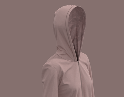 Nude Hoodie With Clo3d