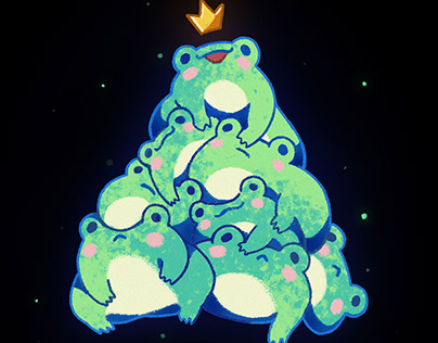 Cute Pile of Frogs