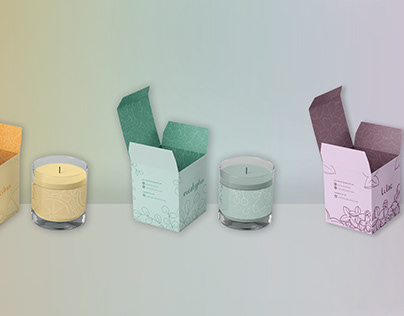 Natural Scents Candle - Package Design