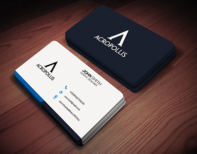 simple 2 sided business card design.