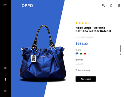 Add to Cart Page | Oppo Product - Leather Satchel