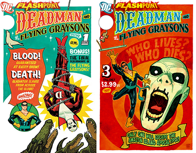 DEADMAN AND THE FLYING GRAYSONS cover design