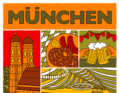 München - city illustrations university project