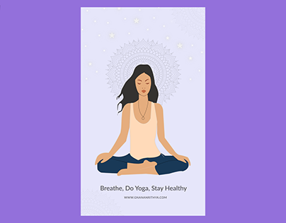 Serenity in Stillness: Meditating Yoga Pose Vector