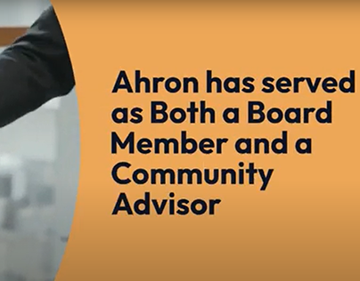 Ahron served as both a board member & community advisor