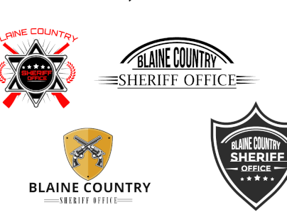 Blaine Country Sheriff Office Logo Designs