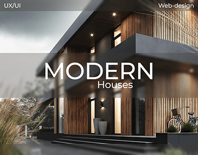 Modern houses / Design concept / Website