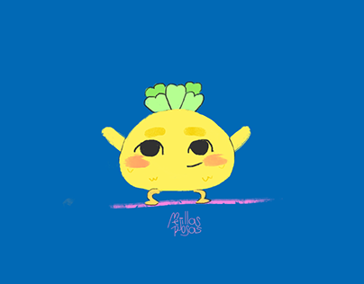 Jumping Pineapple -Animación