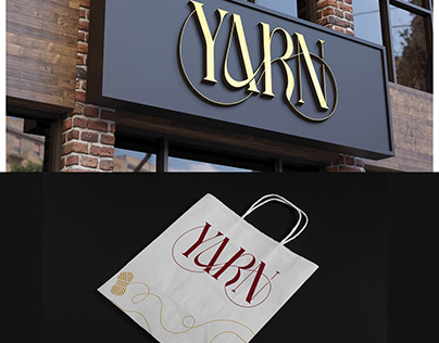 Yarn logo for clothing brand