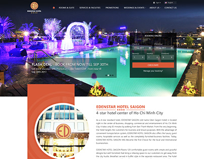 Website EDENSTAR Hotel - version 2