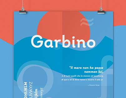 Font design+poster / Garbino