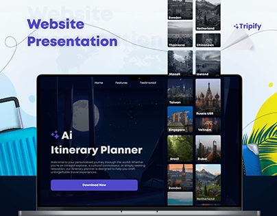 Website Presentation - Ai itinerary Planner